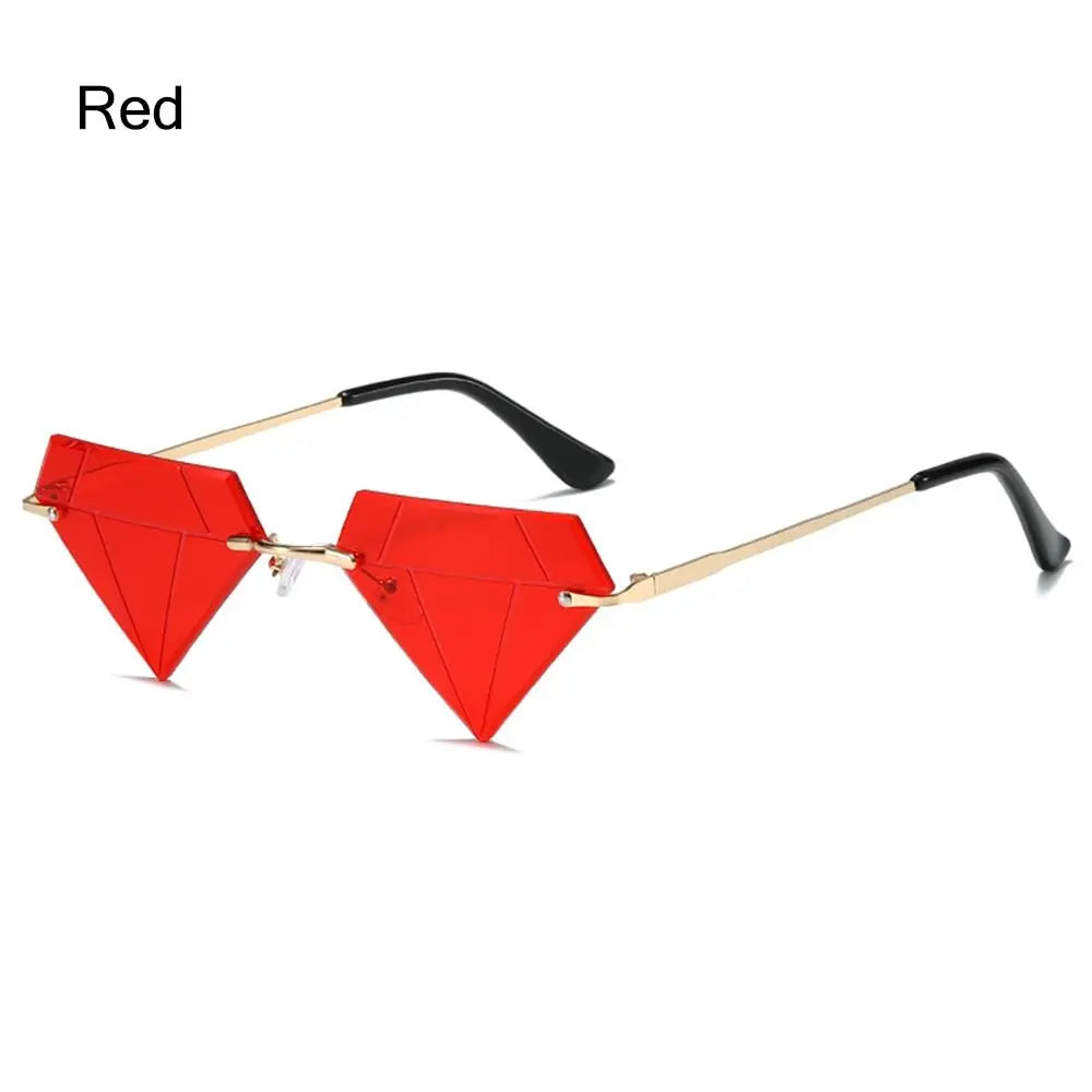 New Fashion Fire Flame Sunglasses Wave Rimless Narrow Retro UV 400 Streetwear Vintage Eye Glasses Cycling Outdoor Accessories