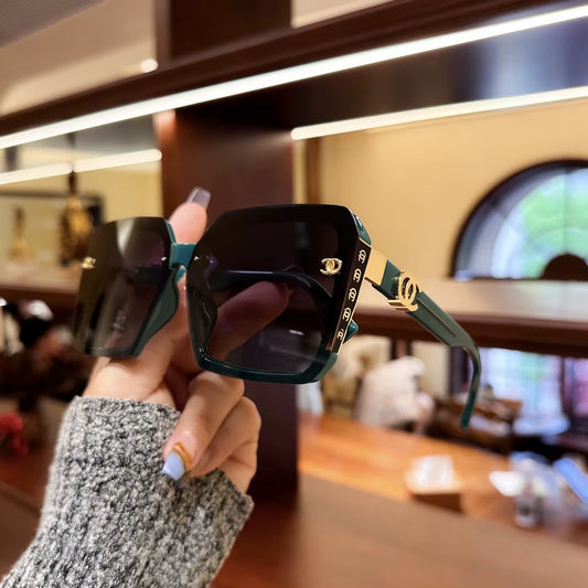 Fashion Oversized Sunglasses Women UV400 Sun Glasses Vintage Square Eyewear Brand Designer Oculos