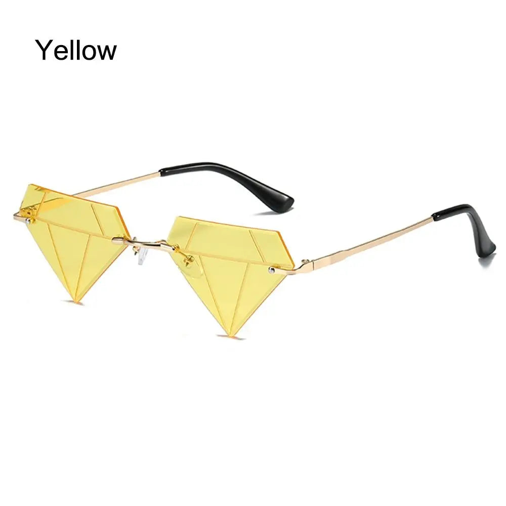 New Fashion Fire Flame Sunglasses Wave Rimless Narrow Retro UV 400 Streetwear Vintage Eye Glasses Cycling Outdoor Accessories